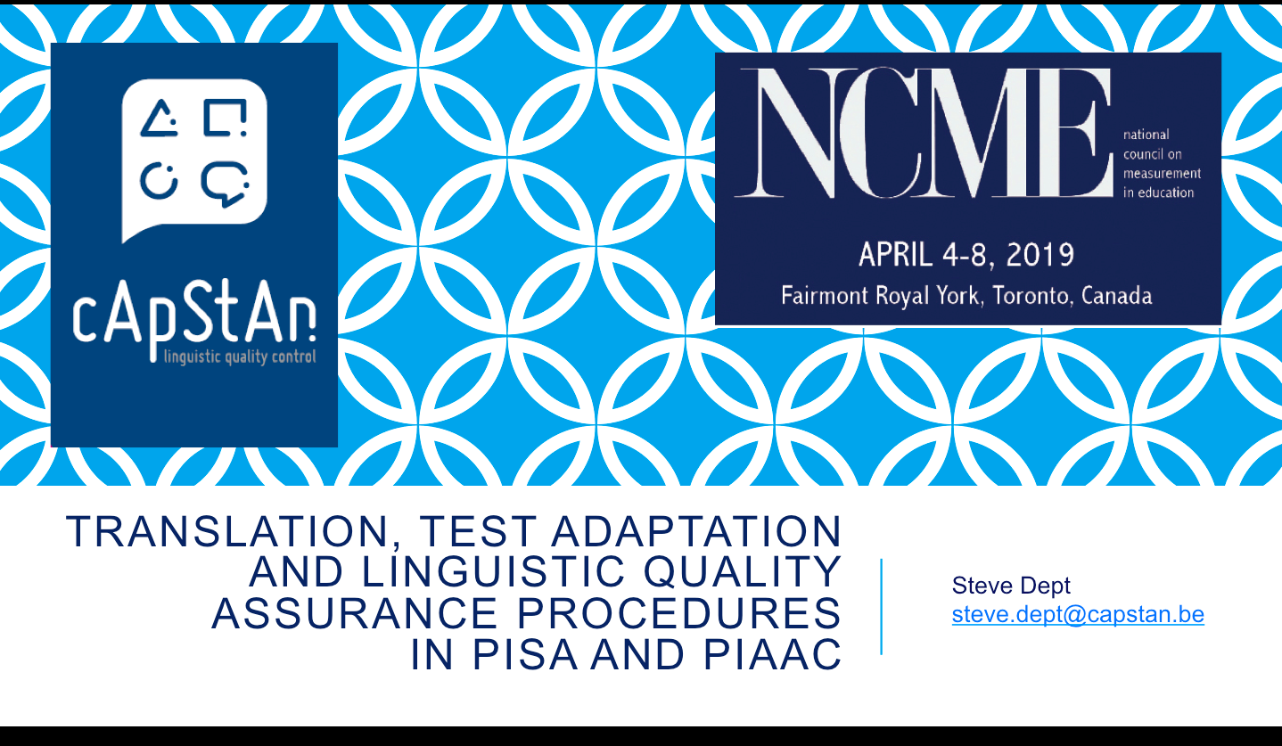 Translation, test adaptation and linguistic quality assurance procedures in International Large Scale Assessments
