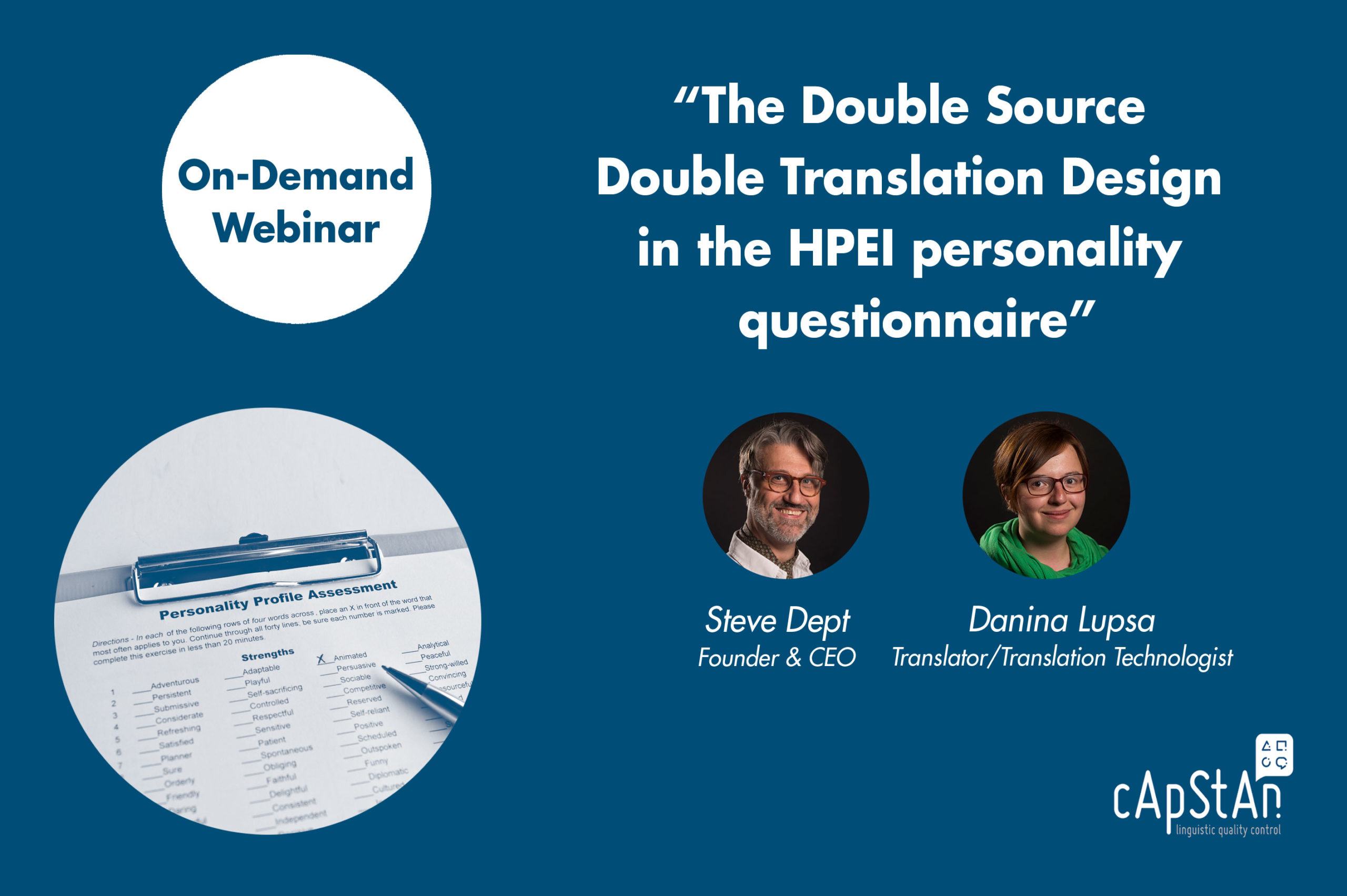 On-Demand Webinar | The Double Source Double Translation Design in the HPEI personality questionnaire
