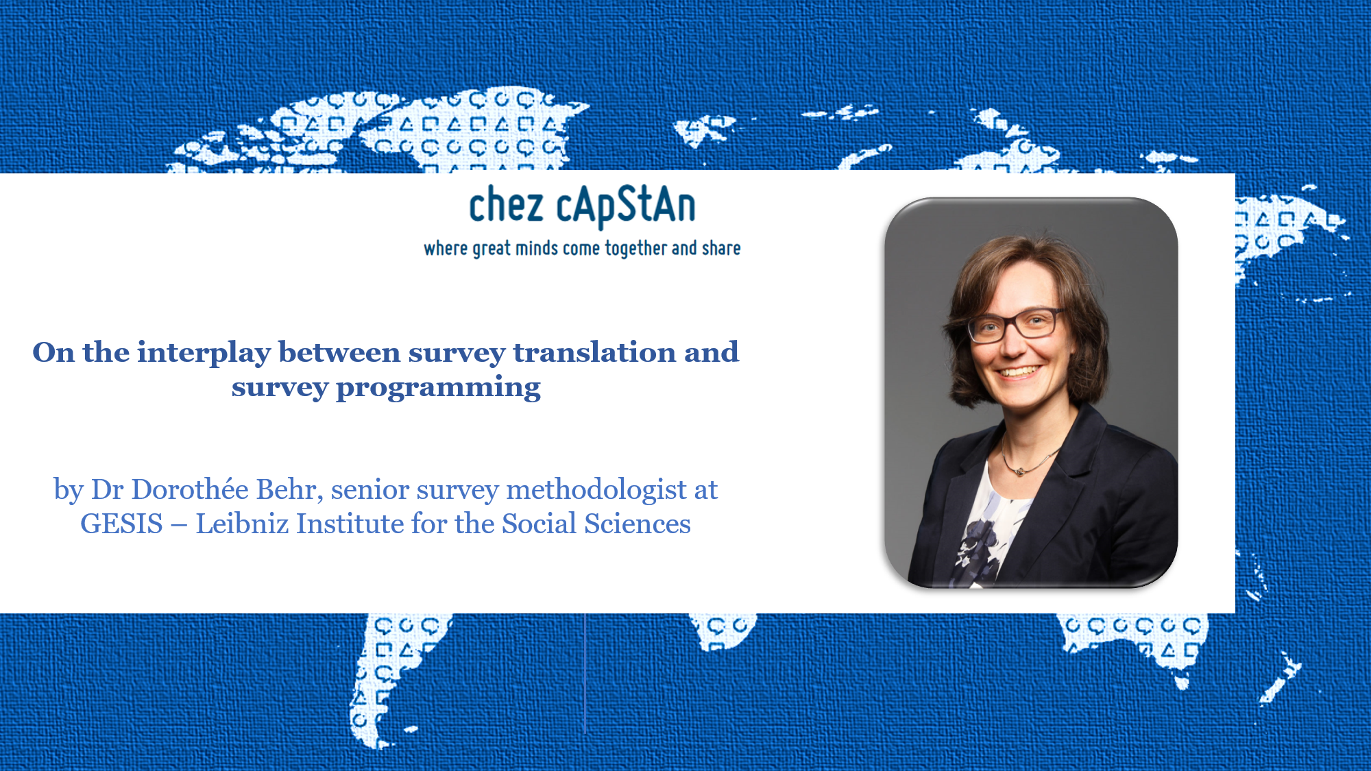 On the interplay between survey translation and survey programming