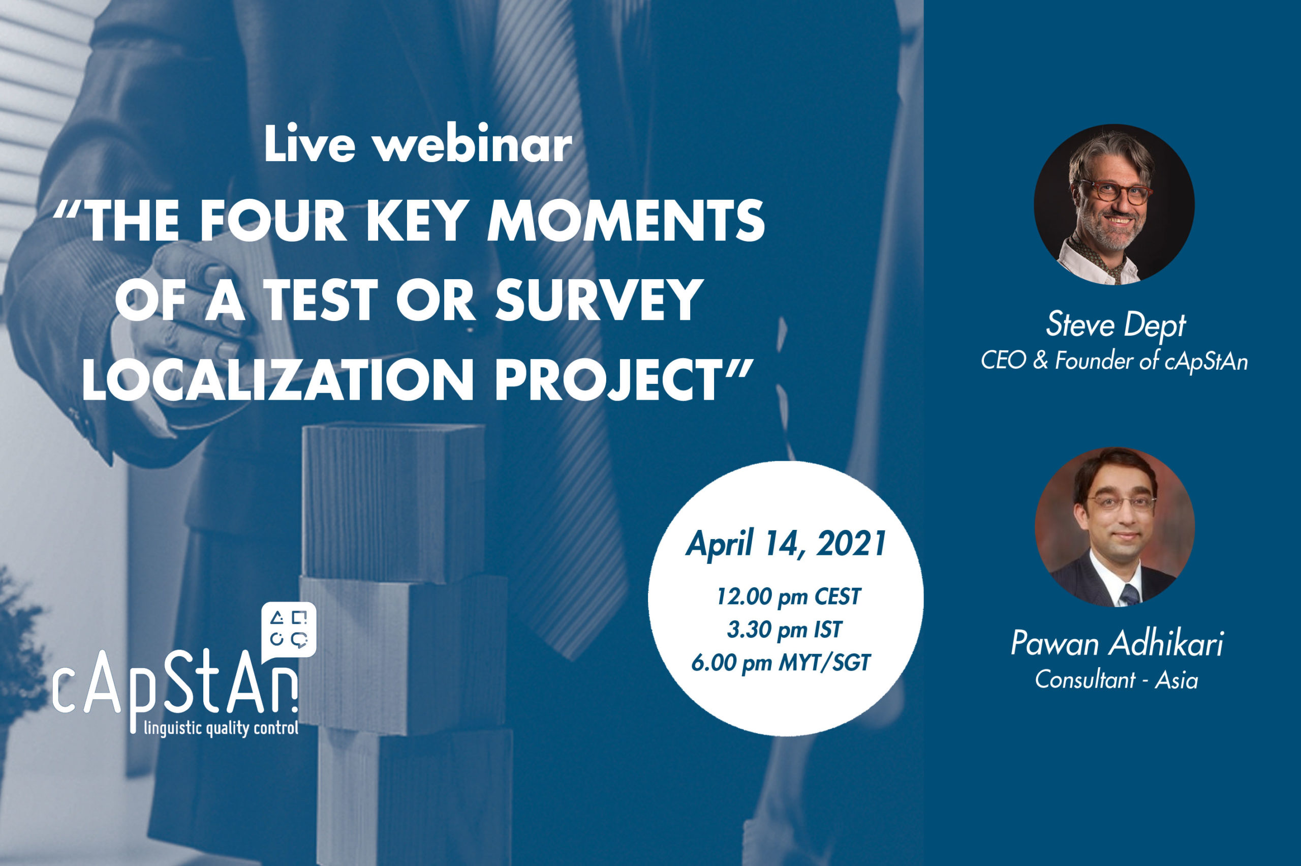 The Four Key Moments of a Test or Survey Localization Project