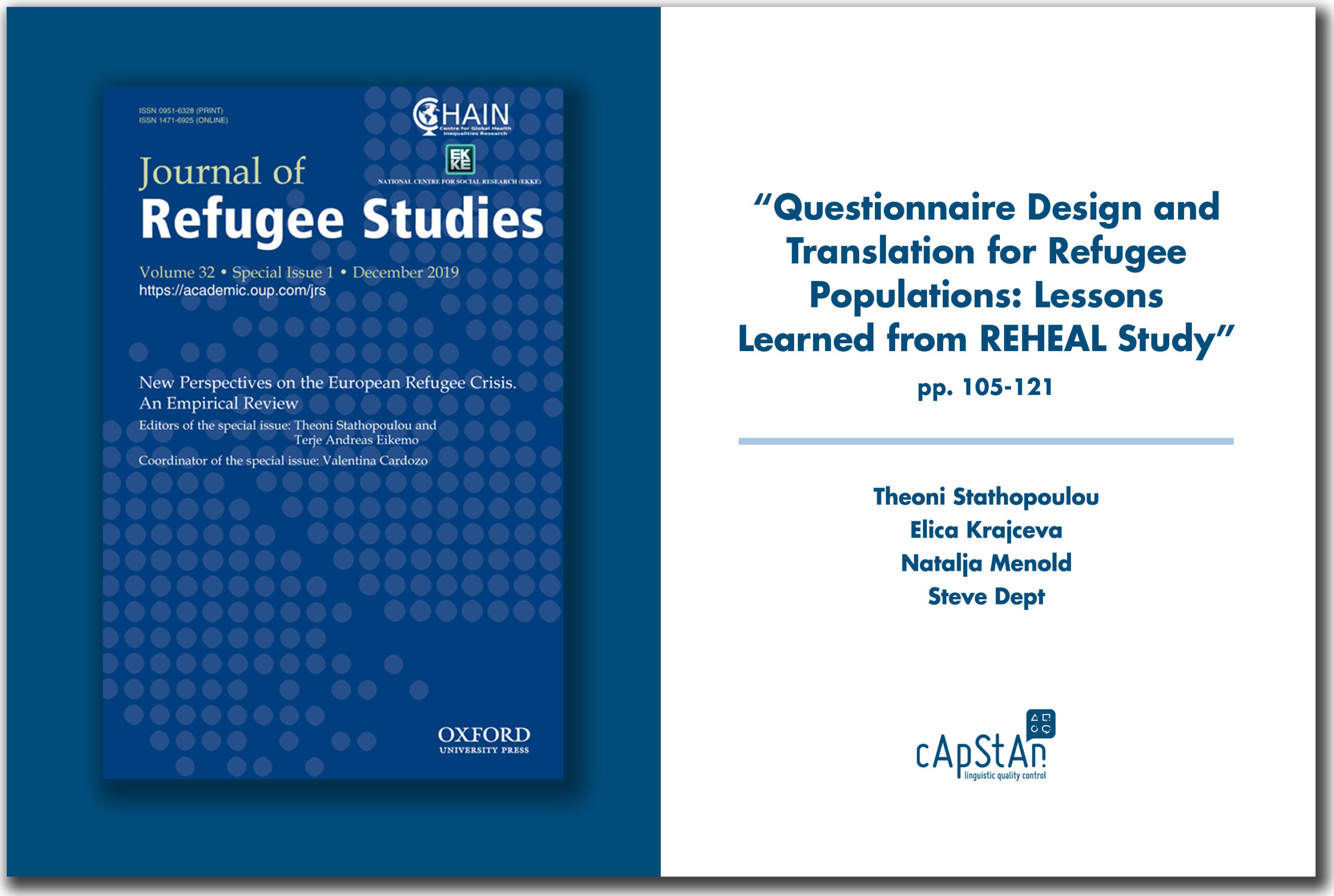 questionnaire deign and translation for refugee populations