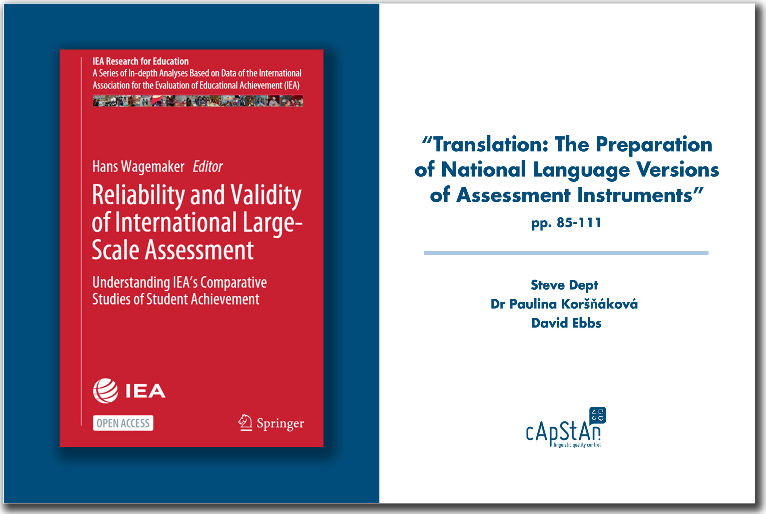 Reliability and validity of international large scale assessment