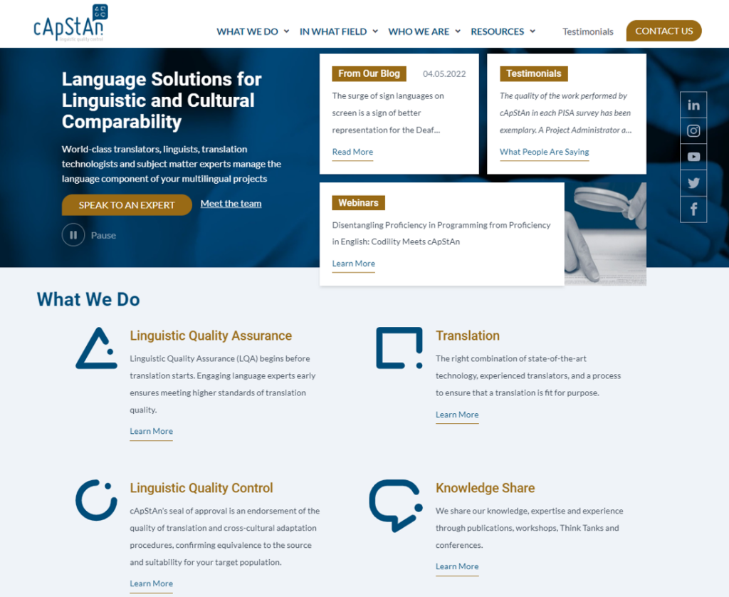 capstan homepage