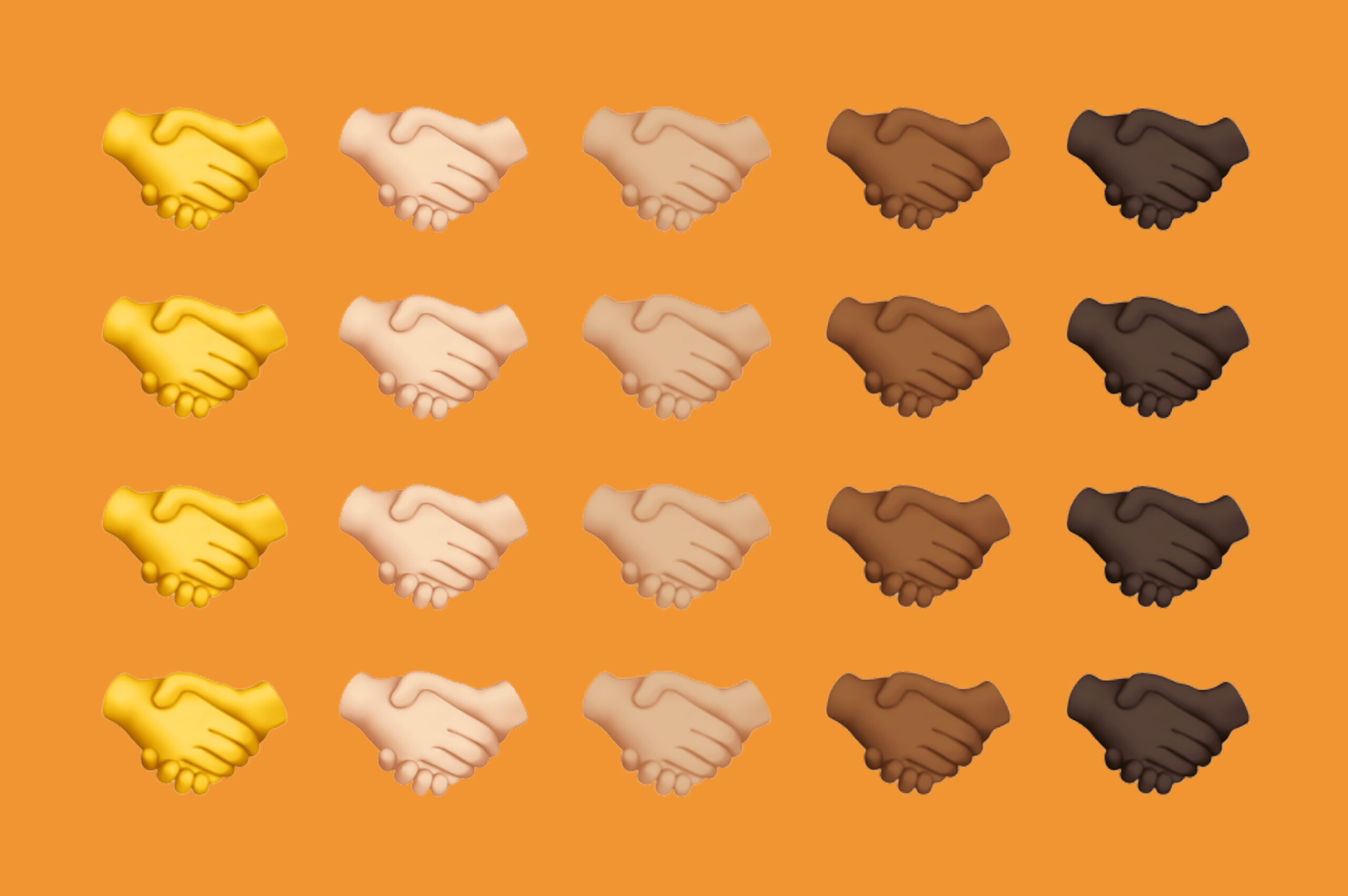 You can't change the skin tone on the Apple handshake emoji? :  r/AccidentalRacism