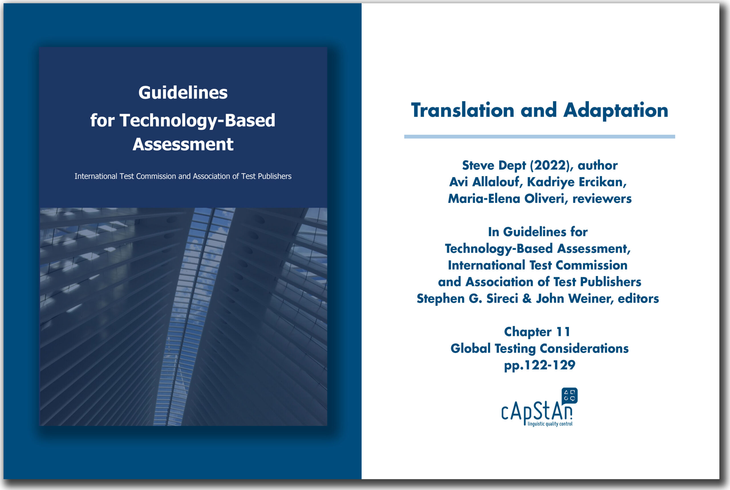 translation and adaptation, ITC guidelines for technology based assessments